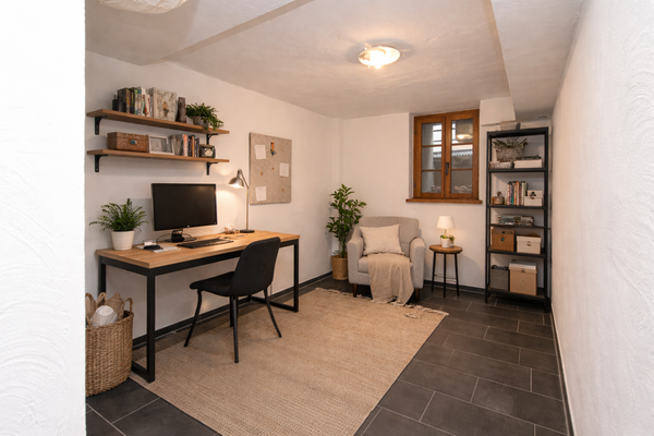 Illustriertes Bürozimmer