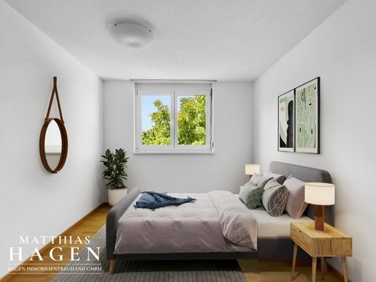 Schlafzimmer mit Einrichtungsvorschlag