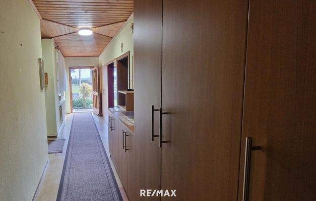 Sicht auf die Eingangstür