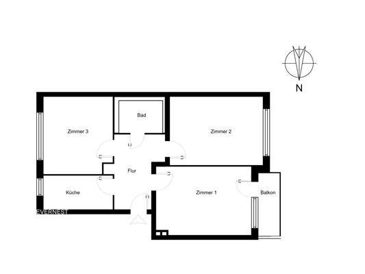 Grundriss 3. Obergeschoss