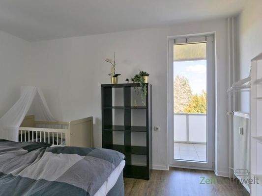 Balkonausgang am Schlafzimmer