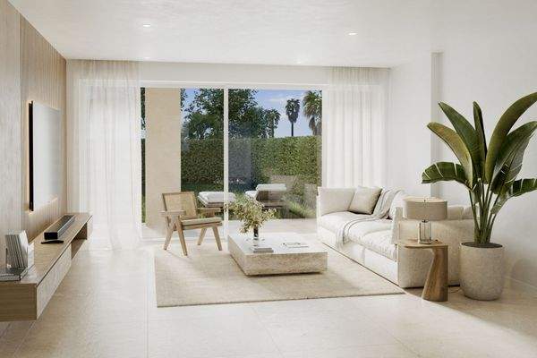 Wohnzimmer EG mit Garten