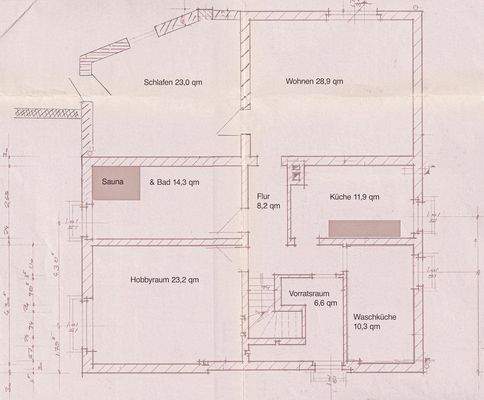 Grundriss Souterrain