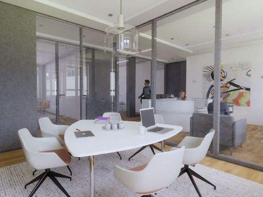 Visualisierung Empfang und Besprechungsraum