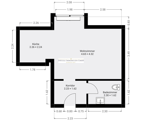 Grundriss digital erfasst