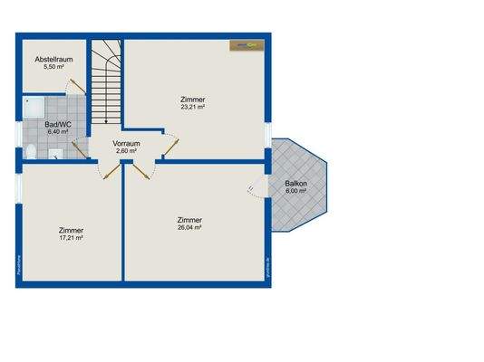 Grundriss Obergeschoss