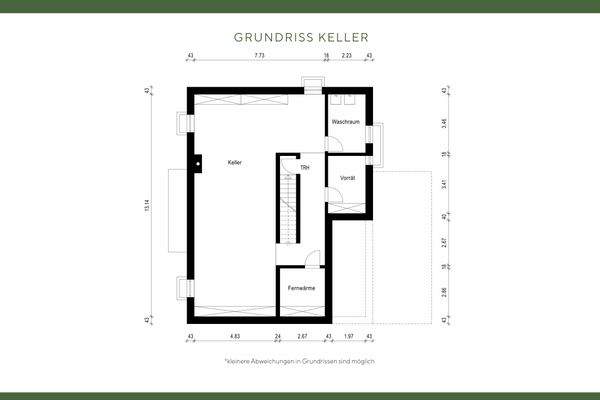 Grundriss Keller