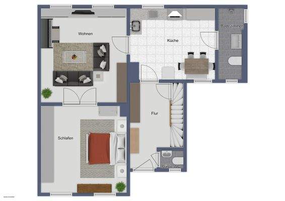 Erdgeschoss Hauptgebäude