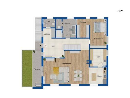 Grundriss Obergeschoss