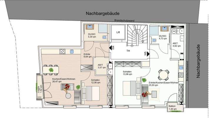4 2.OG Werbeplan Grundriss BV