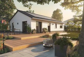 Bungalow-Bungalow-100-Garten-Photovoltaik-Solaranlage