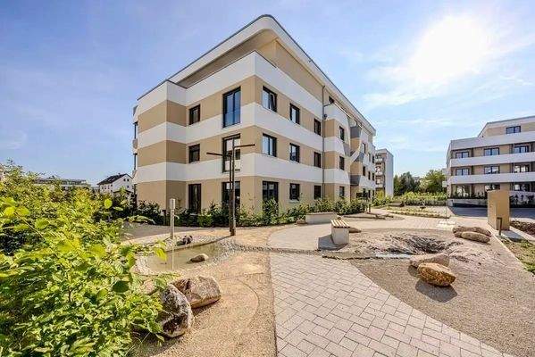 Moderne Neubauwohnung außen