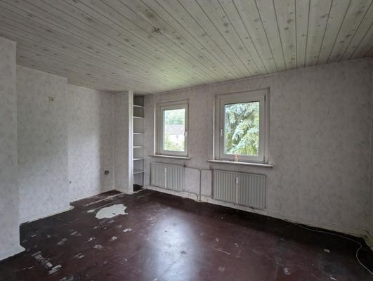 Wohnzimmer vor Renovierung