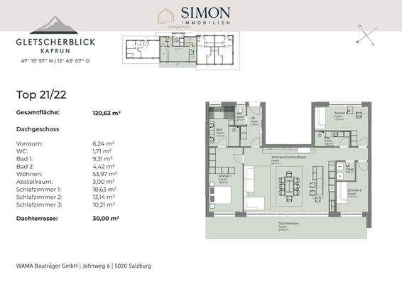 Grundriss Top 21 und 22