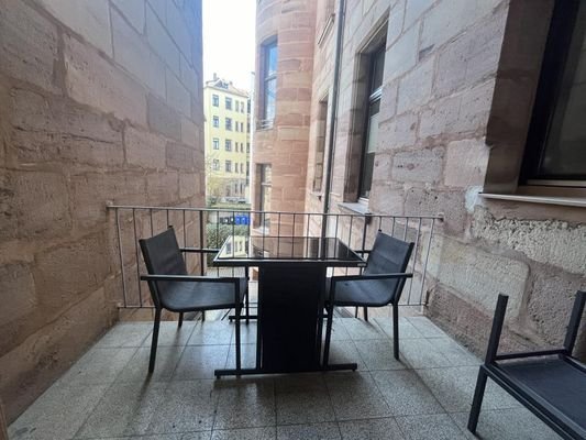 Balkon zum Innenhof