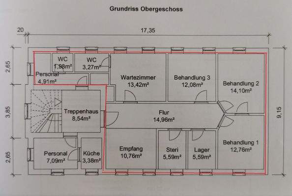 Grundriss Mietfläche