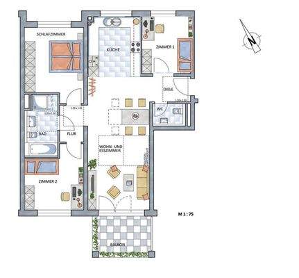 Grundriss (illustriert) 