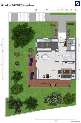 Grundriss bem EG EFH Wenau