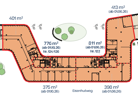 verfügbare Flächen