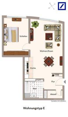Wohnungstyp E (2 Z.)