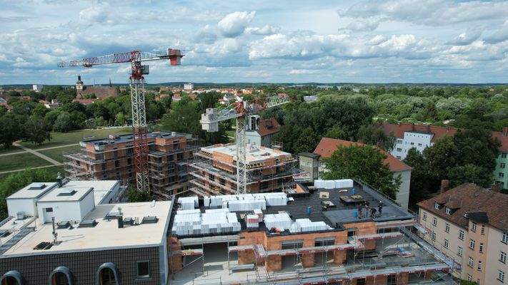 Blick über das Packhof-Quartier