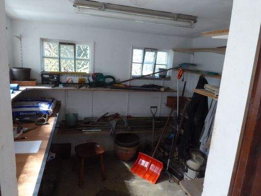 Der Schuppen für Gartengeräte &amp; Werkstatt