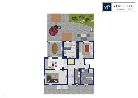 Grundriss EG mit Außenberich