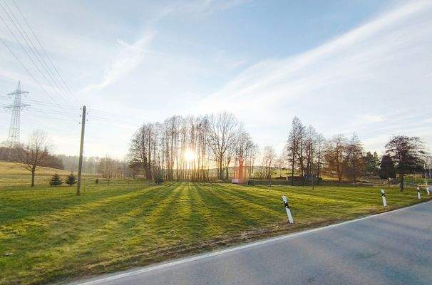 Blick auf Grundstück 1