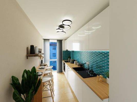 Einrichtungsbeispiel Küche (Visualisierung)