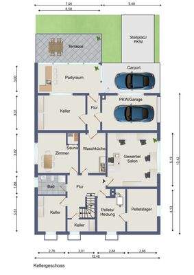 Grundriss Untergeschoss