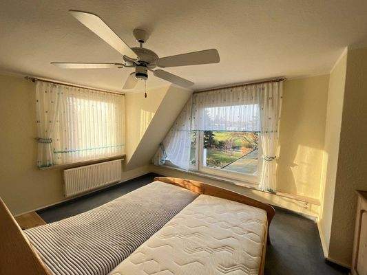 Schlafzimmer mit Ausblick