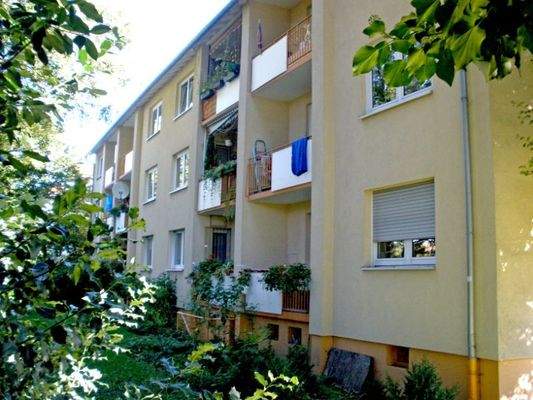 Balkonansicht der Wohnanlage