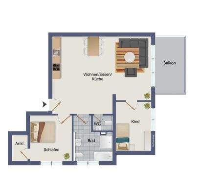 Wohnung Nr. 6 - 1. Obergeschoss