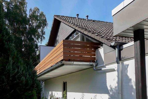 Seitenansicht vom Apartment