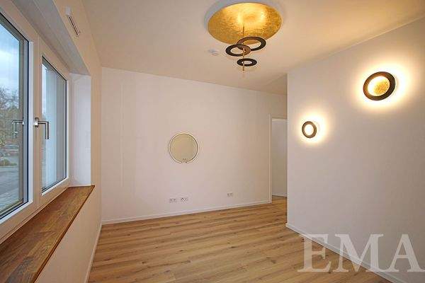 Blick ins Hauptschlafzimmer