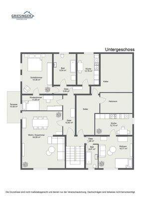 2D -Grundriss-Untergeschoss
