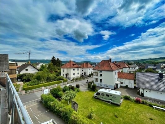 Aussicht vom Balkon Maisonette