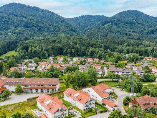Bad Heilbrunn Ort Blick Richtung Süden
