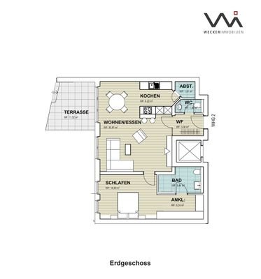 Grundriss Wohnung 2