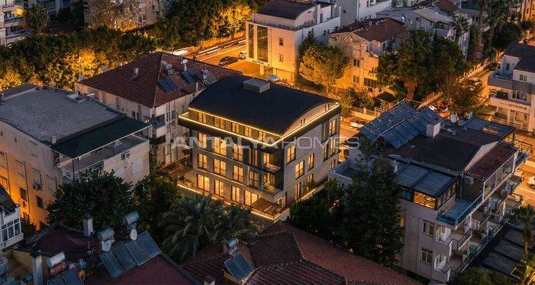 Apartments for Sale in a Project 400 M from the Sea in Lara Antalya