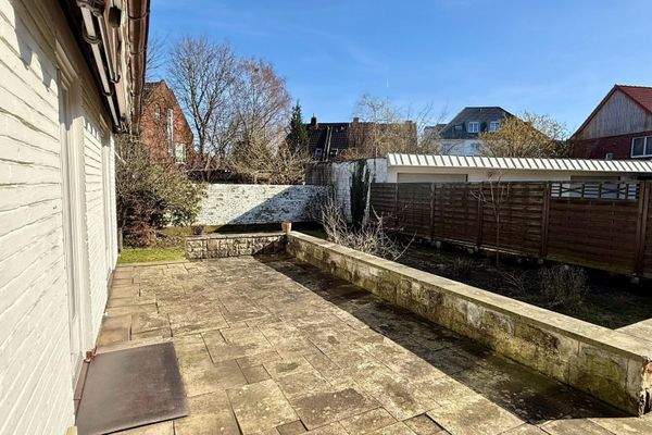 Blick in den Garten.