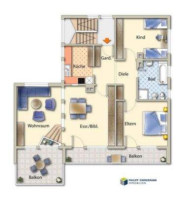 Grundriss Obergeschoss