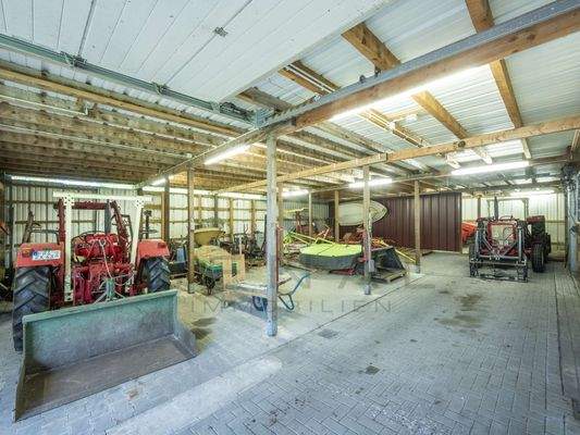 Innenansicht Futter- und Wirtschaftsgebäude