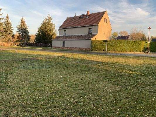 Blick aus GS zum Radweg 