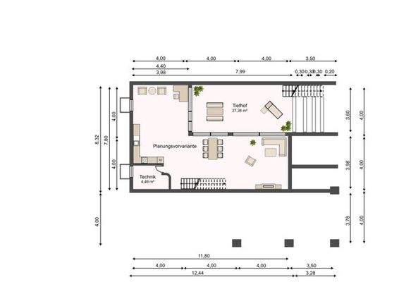 Grundriss Tiefgeschoss