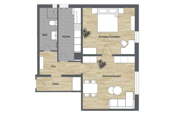 008 - Grundrissplan 1. OG Mitte