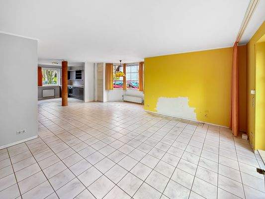 Offener Wohn- und Küchenbereich Ansicht