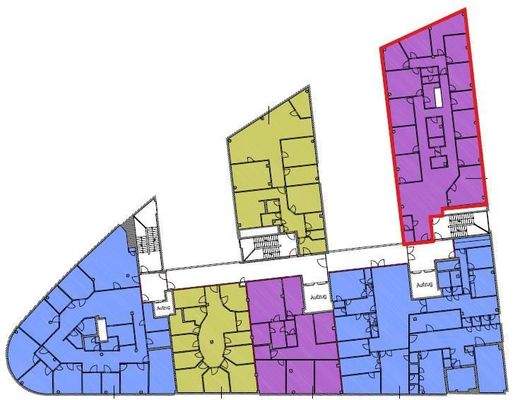 AUFTEILUNG / 1. OG / ca. 338 m²