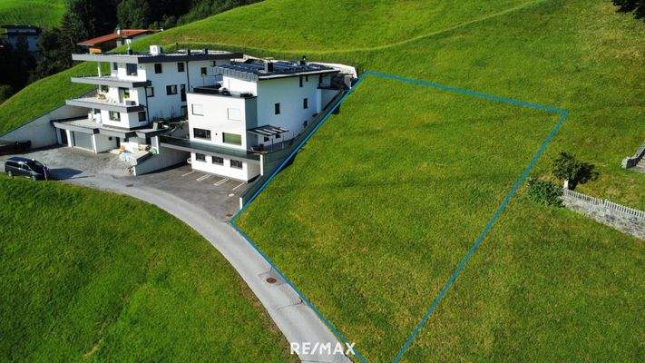 Grundstück Fügenberg markiert