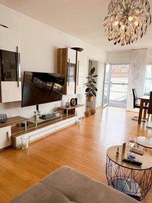 Wohnbereich mit Schrankwand